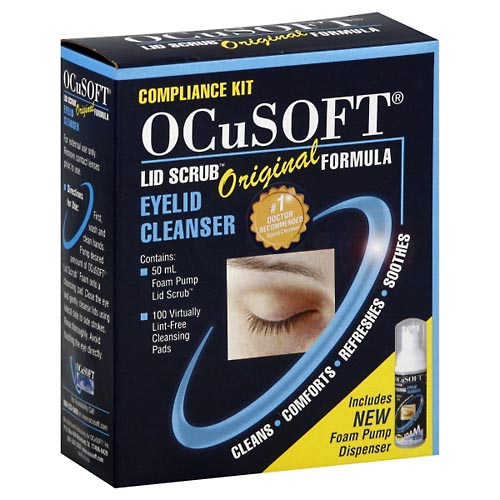 Image for OCuSOFT Eyelid Cleanser, Compliance Kit, Original Formula,1ea from SPRING CREEK PHARMACY