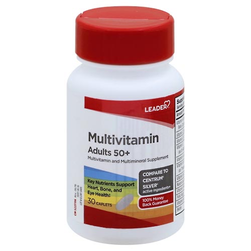 Image for Leader Multivitamin, Adults 50+, Caplets,30ea from SPRING CREEK PHARMACY