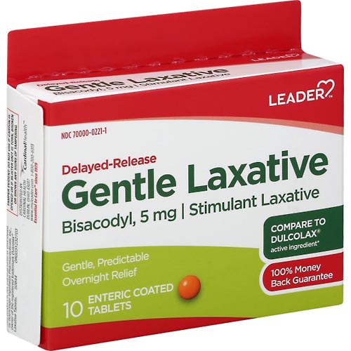 Image for Leader Gentle Laxative, Delayed-Release, Enteric Coated Tablets,10ea from SPRING CREEK PHARMACY