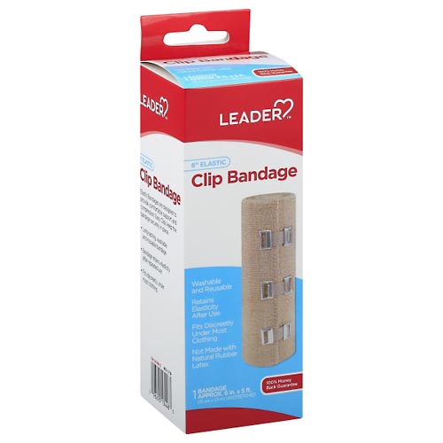 Image for Leader Clip Bandage, Elastic, 6 Inch,1ea from SPRING CREEK PHARMACY