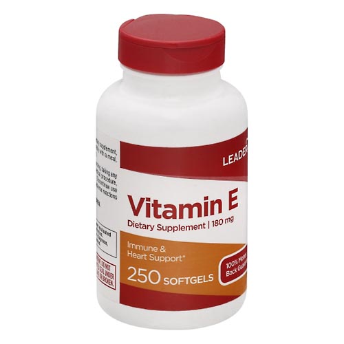 Image for Leader Vitamin E, 180 mg, Softgels,250ea from SPRING CREEK PHARMACY