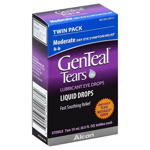 Image for GenTeal Eye Drops, Lubricant, Moderate, Twin Pack,2ea from SPRING CREEK PHARMACY