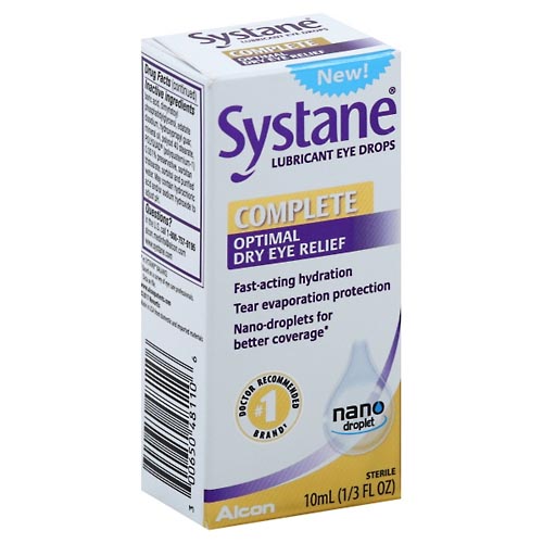 Image for Systane Eye Drops, Complete, Lubricant,10ml from SPRING CREEK PHARMACY